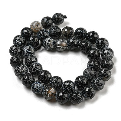 Crackle Agate Beads Strands G-A003-1-1