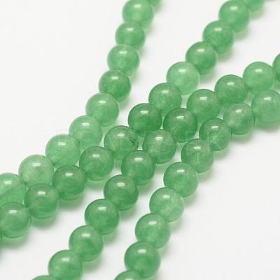 Natural Green Aventurine Bead Strands G-P281-01-8mm-1
