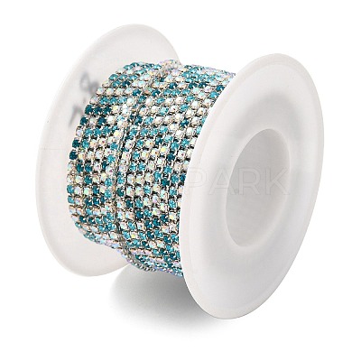 Rhinestone and Iron Cup Chain CH-A007-01G-1