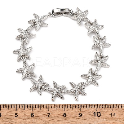 Brass Link Bracelets for Women BJEW-H209-01P-1