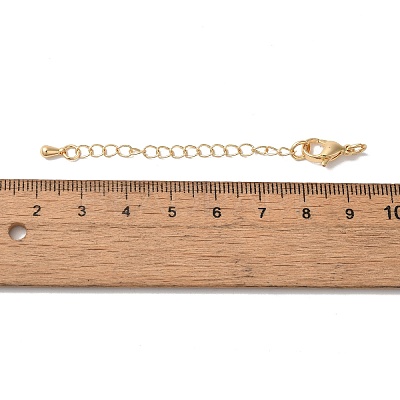 Rack Plating Brass Ends with Chain and Clasps KK-F873-01LG-01-1