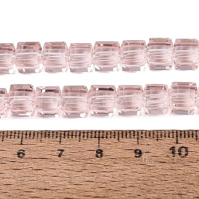 Transparent Glass Beads Strands LS-GLAA-R041-8x8mm-A04-1