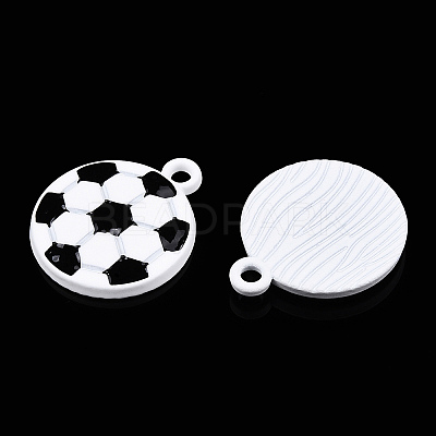 Baking Paint Alloy Pendants X-ENAM-S119-023A-1