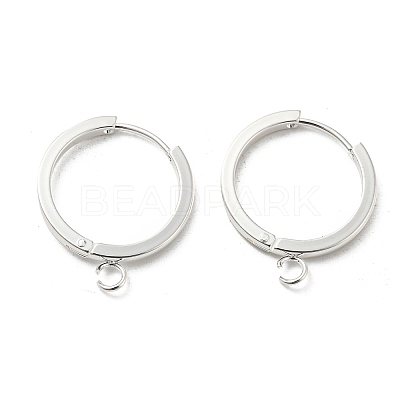 201 Stainless Steel Huggie Hoop Earrings Findings STAS-A167-01H-S-1