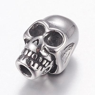 304 Stainless Steel Beads STAS-P173-124AS-1