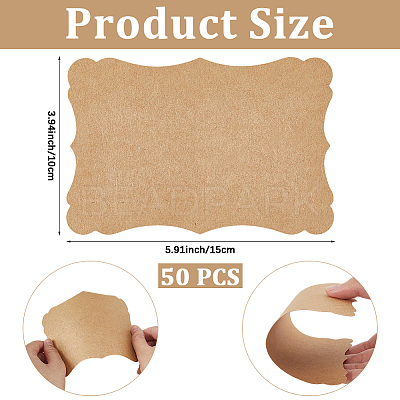 50Pcs DIY Paper Blank Greeting Cards AJEW-CP0010-26A-01-1