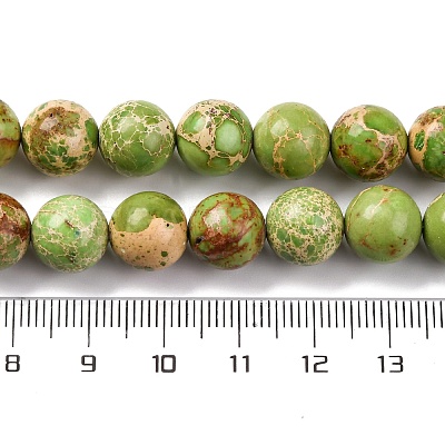 Dyed Natural Regalite/Imperial Jasper/Sea Sediment Jasper Beads Strands G-B124-C03-08-1