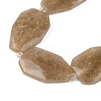 Natural Gold Strawberry Quartz Beads Strands G-P548-B12-01-1
