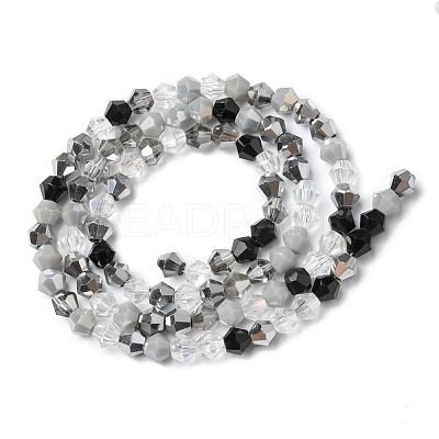 Electroplate Glass Beads Strands EGLA-D018-02C-1