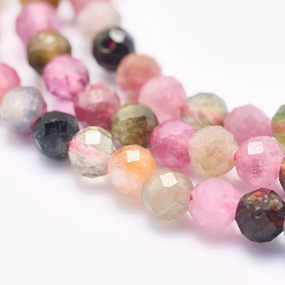 Natural Tourmaline Beads Strands G-O166-27-3mm-1