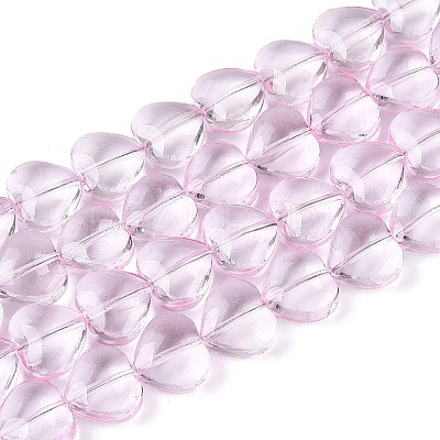 Baking Paint Transparent Glass Beads Strands DGLA-N021-01B-04-1