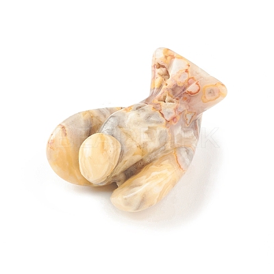Natural Crazy Agate Figurine Display Decoration LS-G-G864-01A-07-1