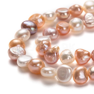 Natural Cultured Freshwater Pearl Beads Strands PEAR-L033-45E-01-1