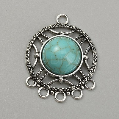 Synthetic Turquoise Chandelier Component Links FIND-TAC0011-49A-AS-1