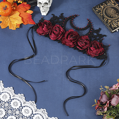 Felt Cloth and Alloy Headwear Crown OHAR-WH20020-01D-1