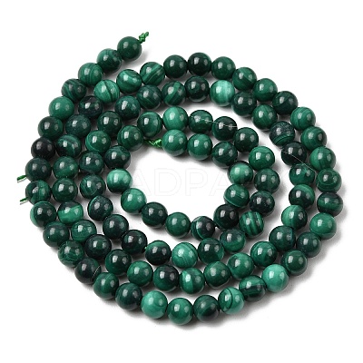 Natural Malachite Beads Strands G-A293-B03-4mm-1