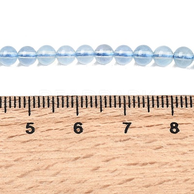 Natural Aquamarine Beads Strands G-G344-A07-4mm-1