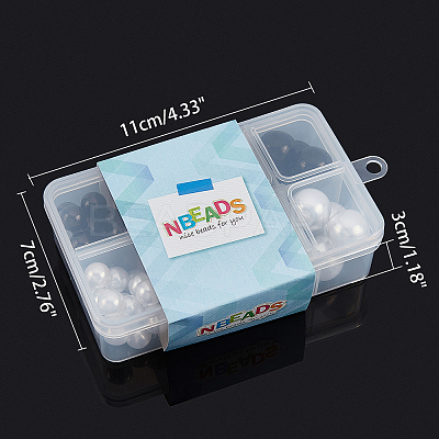 Imitation Pearl Acrylic Beads OACR-NB0001-13-1