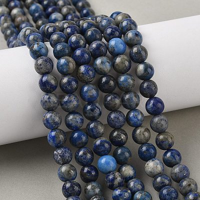 Natural Lapis Lazuli Beads Strands G-A163-07-8mm-1