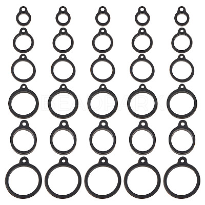 60Pcs 6 Style Anti-Lost Silicone Rings Holder SIL-DR0001-04-1
