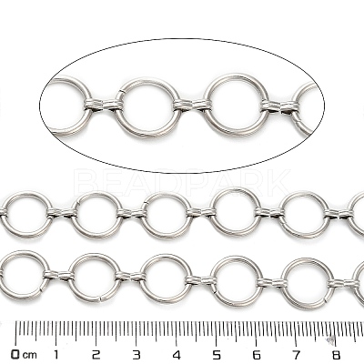 304 Stainless Steel Ring Link Chains CHS-A016-48P-A-1