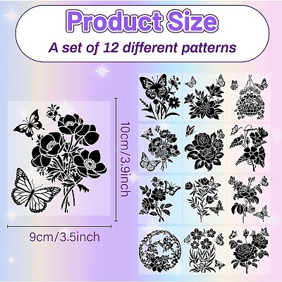PVC Lamp Film for DIY Colorful Light Hanging Lamp Frosted Glass Jar DIY-WH0505-003-1