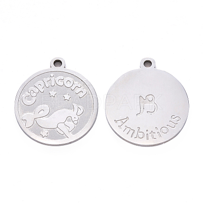 Non-Tarnish 201 Stainless Steel Pendants STAS-R106-01-1