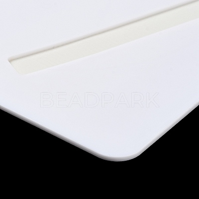 U Shaped Hole Acrylic Pearl Display Board Loose Beads Paste Board ODIS-M006-01H-1