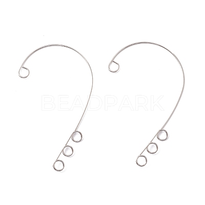 Tarnish Resistant 316 Stainless Steel Ear Cuff Findings STAS-H148-01P-1
