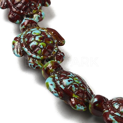 Synthetic Turquoise Dyed Beads Strands G-P507-05I-1