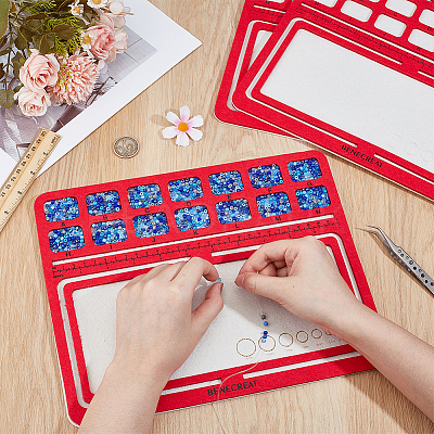 Felt Bead Design Board DIY-WH0419-98A-02-1