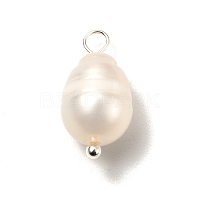 Natural Cultured Freshwater Pearl Pendants PALLOY-JF00942-02-1