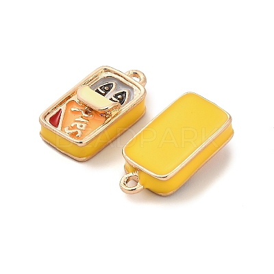 Alloy Enamel Pendants X-PALLOY-R155-01G-05-1