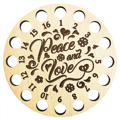 16-Position Wood Embroidery Thread Storage Trays TOOL-WH0056-034-1
