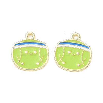Tennis Alloy Enamel Pendants AL-CBA292F-02I-G-1