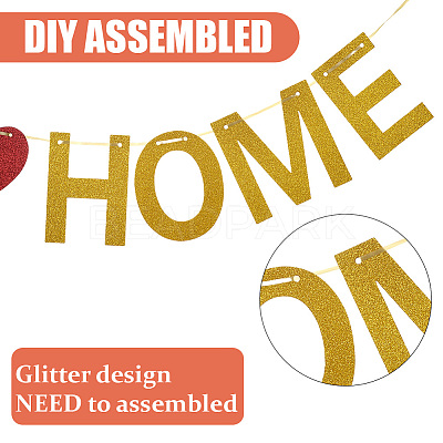 Paper Word Welcome Home Banner AJEW-WH20020-272B-03-1