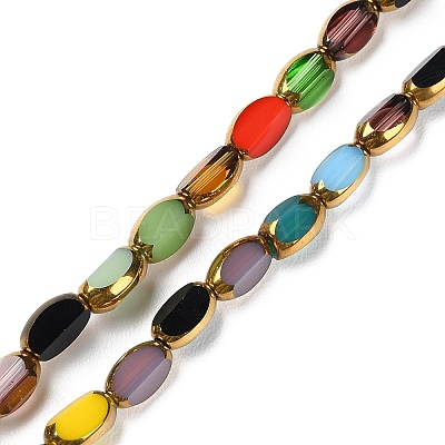 Electroplate Glass Beads Strands X-GLAA-K061-02-1