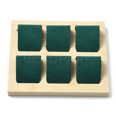 6-Slot Rectangle Wood Earring Display Stands EDIS-R027-04D-1