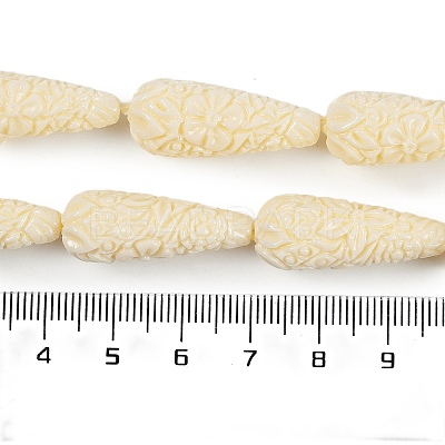 Synthetic Coral Carved Beads Strands X-CORA-C003-09-1