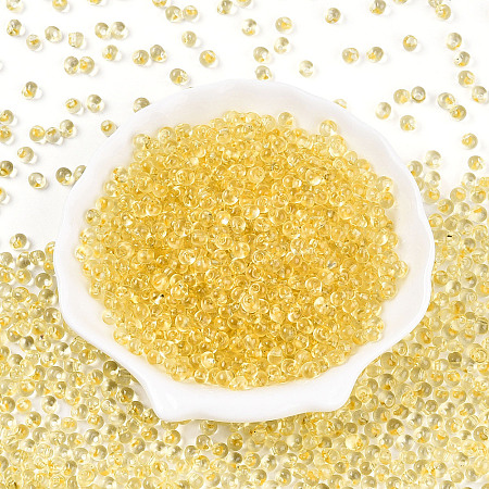 3/0 Baking Paint Glass Fringe Seed Beads SEED-A034-04A-1