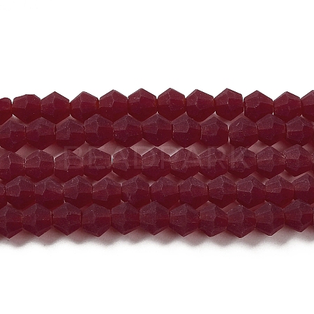 Imitate Austrian Crystal Frosted Glass Beads Strands GLAA-F029-TM2mm-B27-1