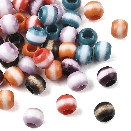 Opaque Acrylic European Beads OACR-Z036-05C-01-1