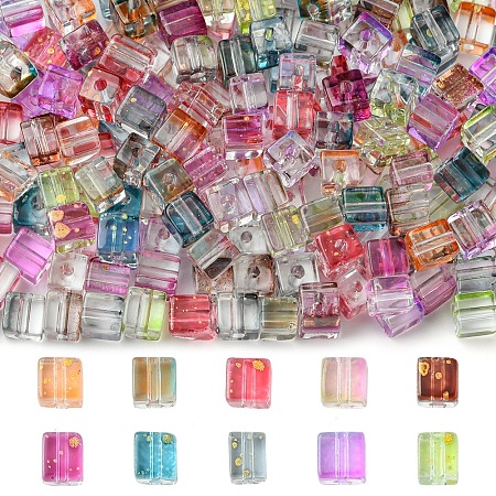 Spray Painted Glass Seed Beads SEED-FS0001-36-1