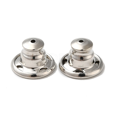 Rack Plating Brass Ear Nuts KK-G480-06P-1