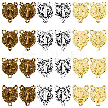 HOBBIESAY 90Pcs 3 Colors Zinc Alloy Pendants FIND-HY0003-43-1