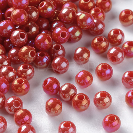 Opaque Acrylic Beads MACR-S370-D6mm-A14-1