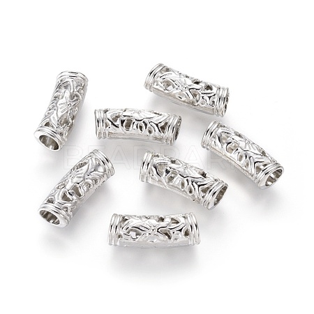 Alloy Tube Beads PALLOY-F133-17P-1
