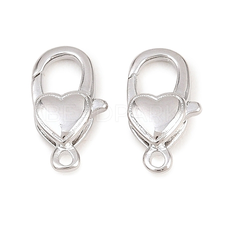 Brass Lobster Claw Clasps KK-H287-08H-P-1