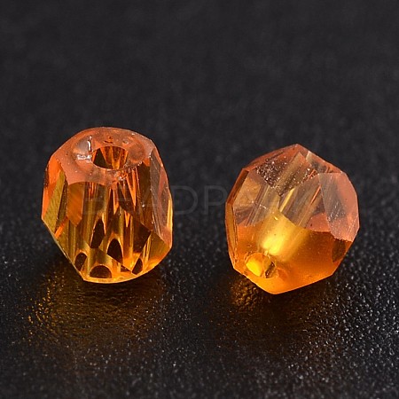 Faceted Transparent Glass Round Beads GLAA-J085-A12-1