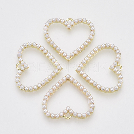 ABS Plastic Imitation Pearl Pendants PALLOY-N0149-013-1